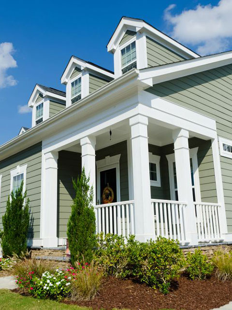 House Green Hardie Board